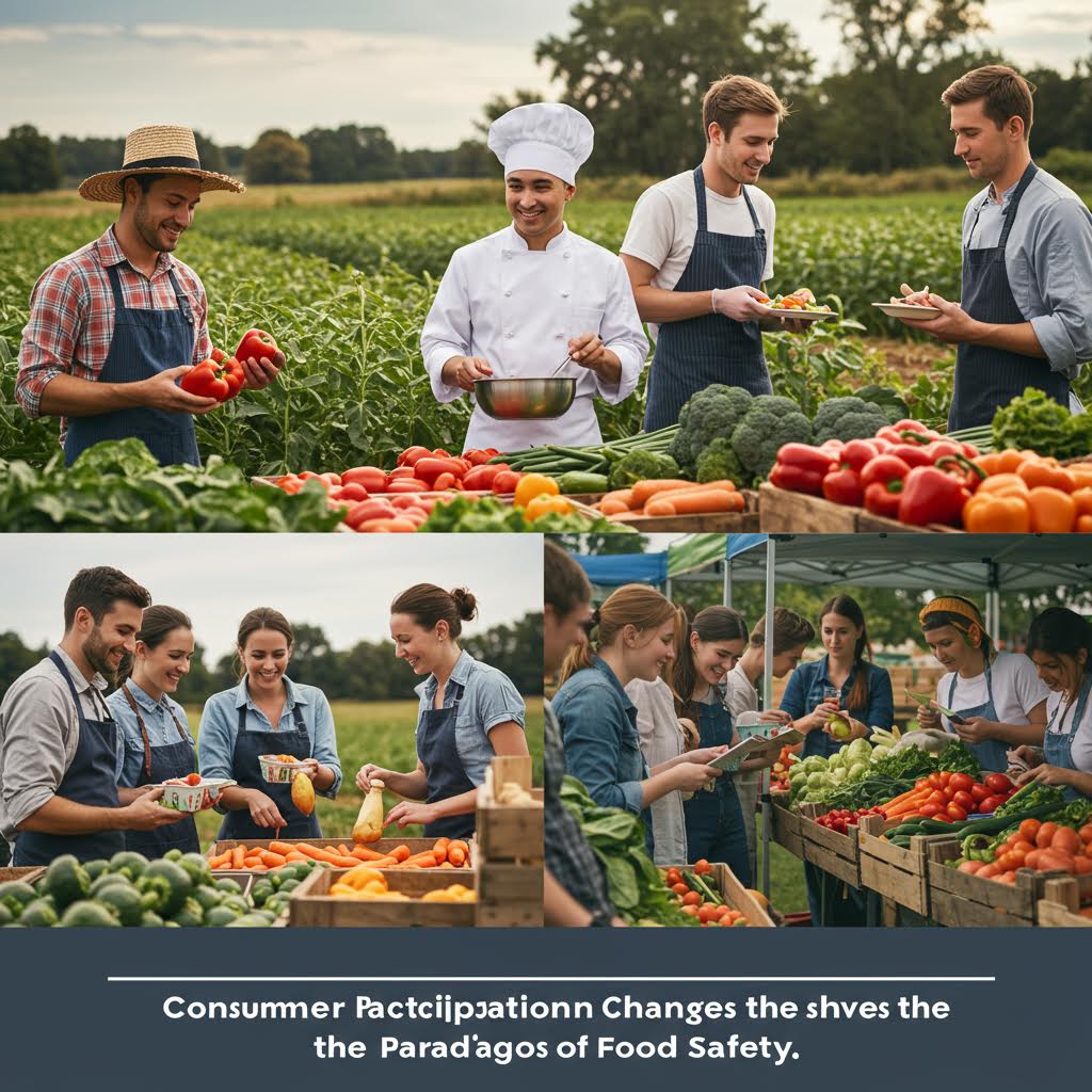 농부와 셰프, 소비자가 한자리에 모여 식자재를 평가하고 토론하며 식품 안전의 신뢰를 구축하는 협력 장면