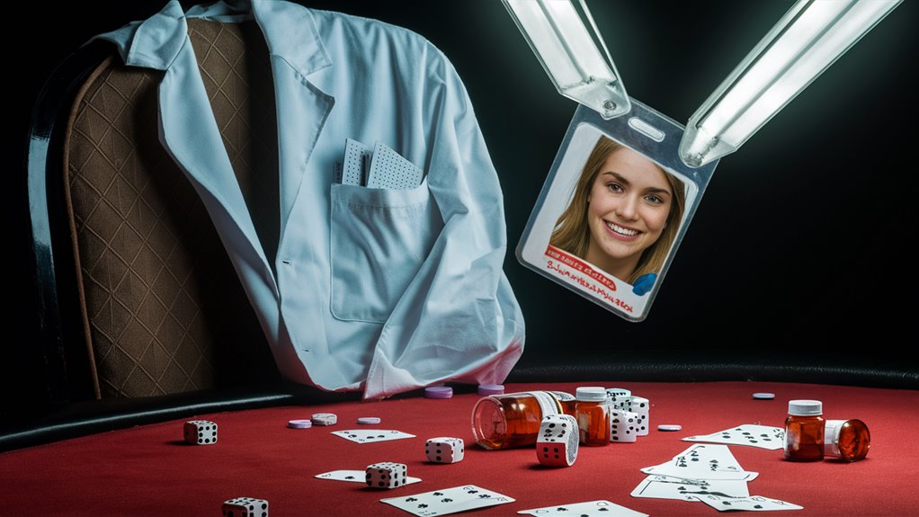 doctor gambles through forgeries